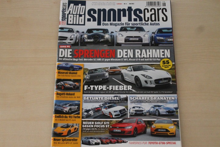 Deckblatt Auto Bild Sportscars (06/2013)